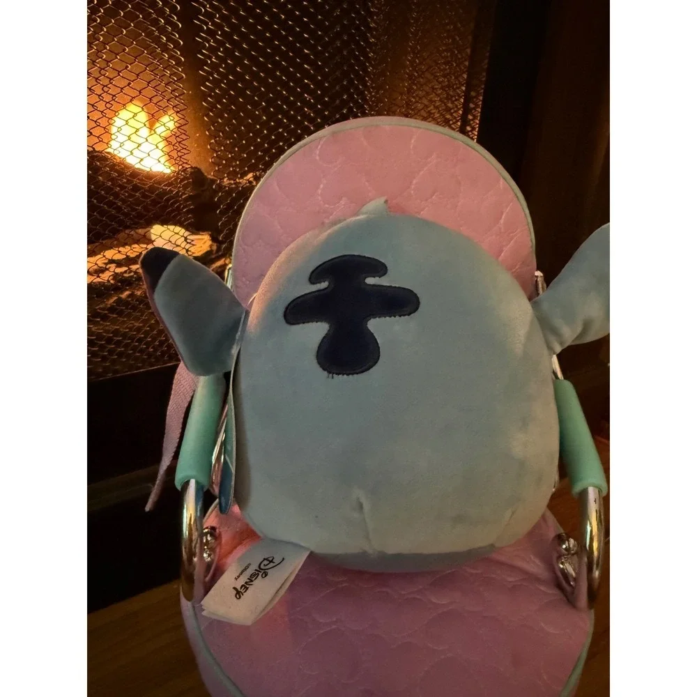 Disney Squishmallows Stitch Watermelon Plush Backpack 8 Inch Blue NWT